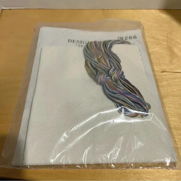 Design Works NEW Counted Cross Stitch Kit #9266 Cups and Saucers  9 x 26 inch - Picture 5 of 5